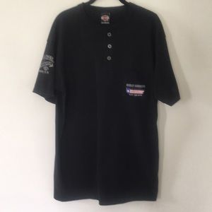 Harley Davidson Men’s Henley Tee Large